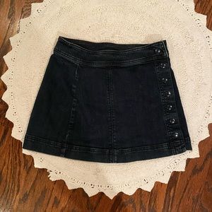 Free People denim mini skirt
